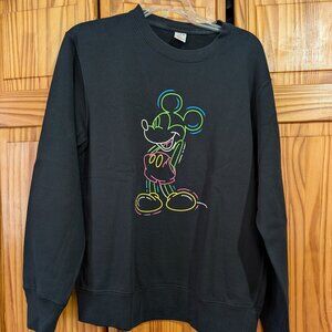 UNIQLO x DISNEY Crewneck Sweatshirt Black Men (Medium)